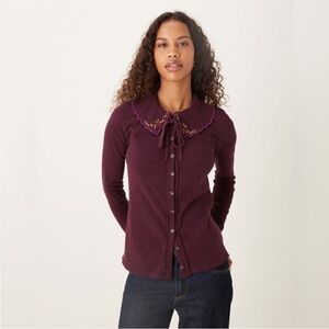 Free People Juniper Long Sleeve in Vintage Grape